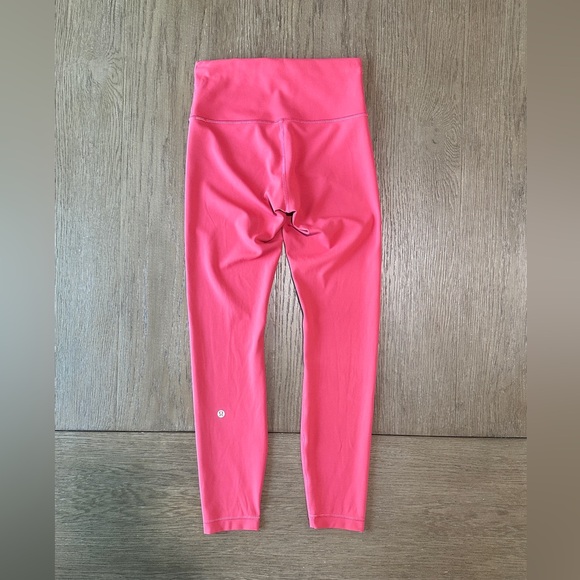 Lululemon Wunder Train High-Rise Tight 25” Size 6 Raspberry Pink - Picture 7 of 10